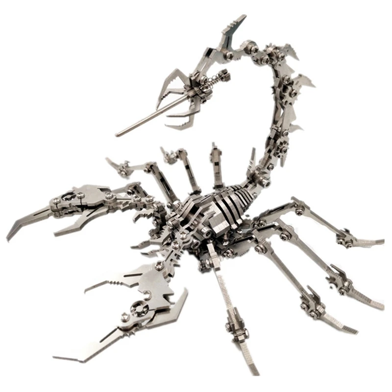 

Hot 3C-Robot Insect Tweezers 3D Steel Metal Finished Model Joint Mobility Miniature Model Kit Educational Toy Boy Stitching Hobb
