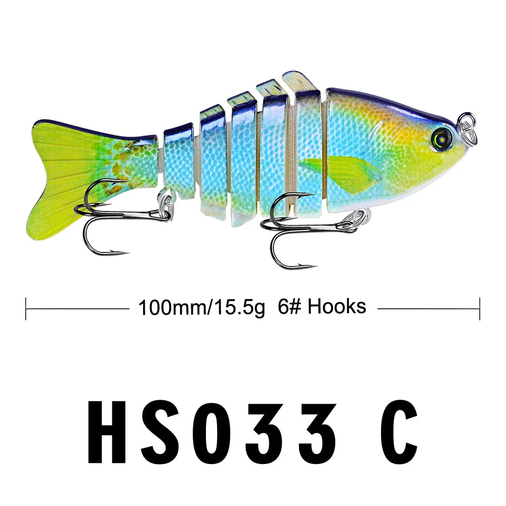 Multi-section Sea Fishing Lures 10cm 15.6g Bait Luya Duo Lure Bionic Crankbait Fishing Tackle Food Of Fish Plastic Eging Lure
