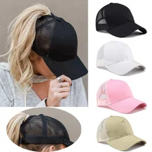 Теннисная Кепка женская спортивный головной убор летняя грязная булочка сетчатые шляпы Регулируемый Спорт Бег Велоспорт Крышка s для Прямая