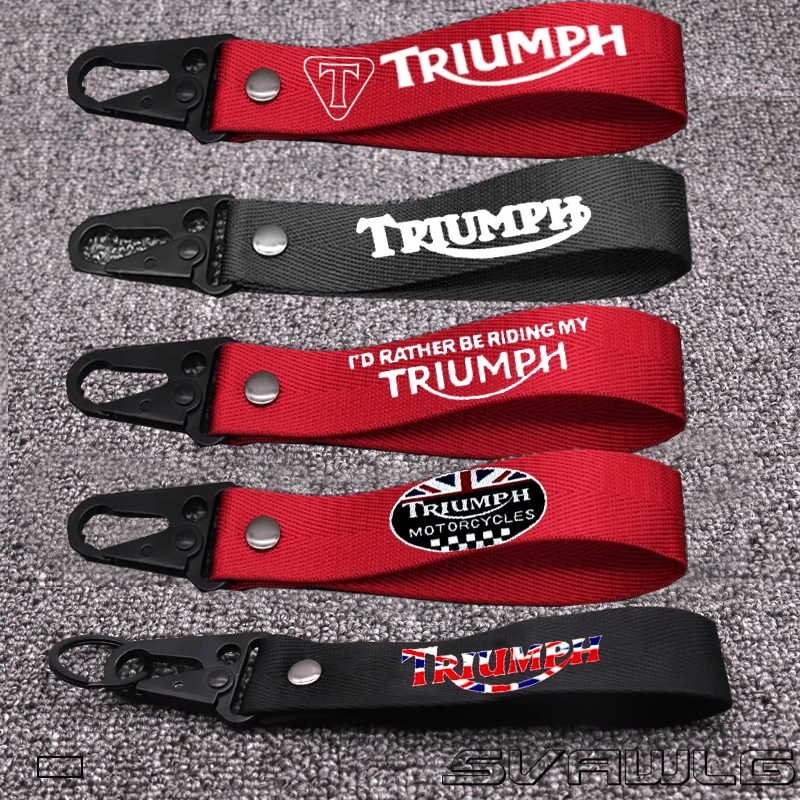 

Fabric Logo 3D Keyring For Triumph Daytona 600 675 955 Motorcycle Scooters Custom Collection Key Chain
