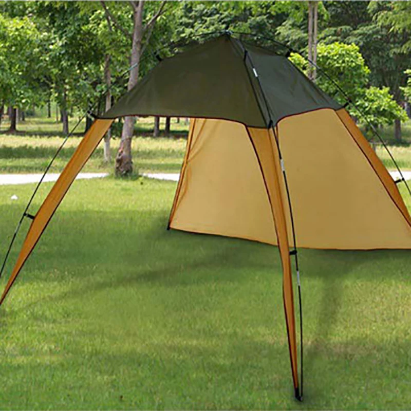Большой Открытый Кемпинг ветровое стекло палатка семья Пикник пляж палатка большой 3-4 человек солнечные укрытия портативный тент навес