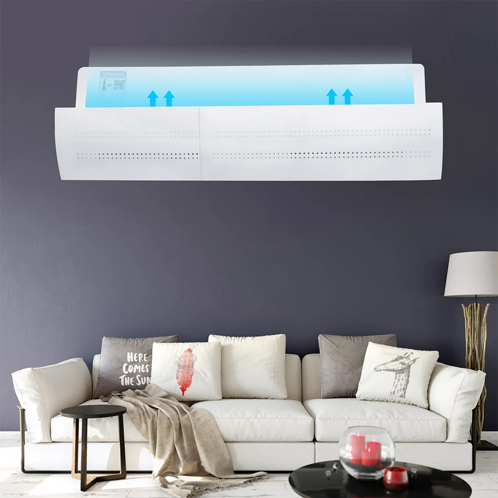 

New Adjustable Air Conditioner Cover Windshield Air Conditioning Baffle Shield Wind Guide Month Straight Anti-wind Shield Hot