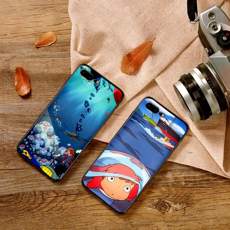 Anime Ponyo on the cliff and a boy For Samsung A3 A4 A5 A6 M40 A10 A20 A30 A40 A50 A60 A70 A7 8 9 6Plus Phone Case | Мобильные