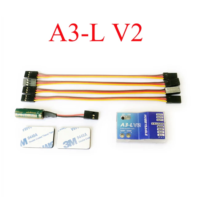 Hobby Eagle A3 V2 / HobbyEagle A3-L V2 Aeroplane Flight Controller Stabilizer 3 Axis Gyro for Airplane Fixed-Wing Copter FC