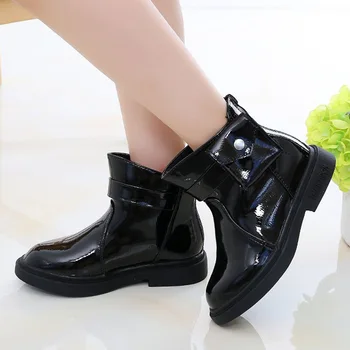 

Autumn Winter New Children's Leather Boots Girls Shoes Boys Snow Boots Children Martin Boots Kids Shoes for Girl