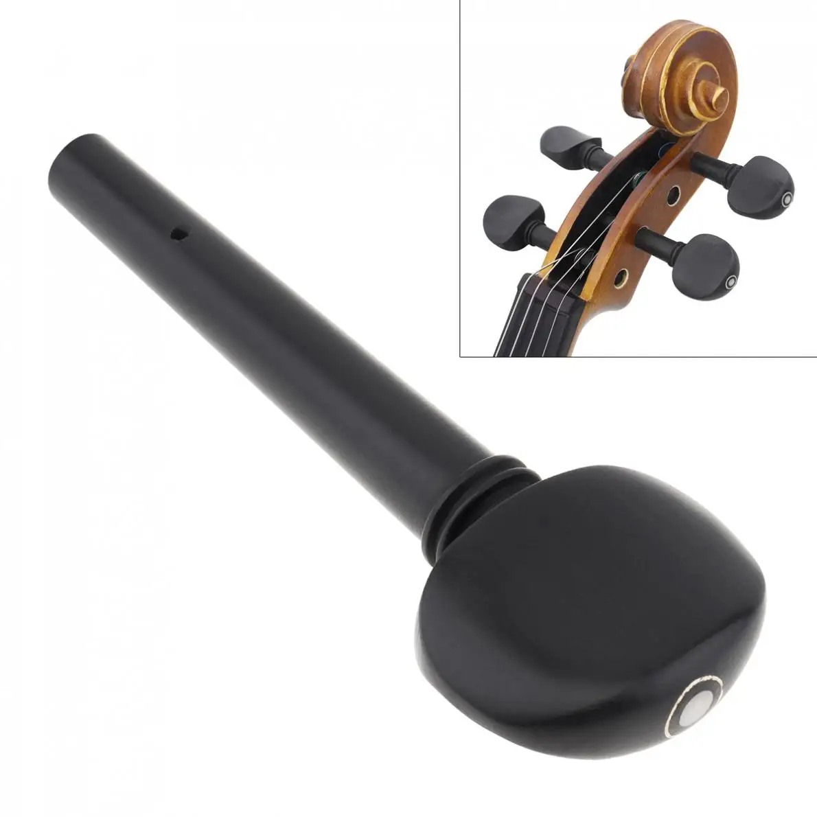 Cello Support Parts Professional Ebony Wood Tuning Peg for Violoncello