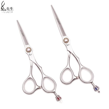 

Hairdressing Scissors M9020 5.5" 6" Japan 440C Mr Rabbit Barber Cutting Scissors Hair Straight Shears Hair Scissors Light Weight