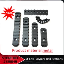 4 шт. M-LOK винтовка полимерная M-LOK 20 мм Пикатинни Вивер рельсовая секция для ручной охраны охотничьи металлические рельсы раздел