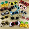 Birthday Party Sunglasses Funny Candle Sunflower Rainbow Birthday Happy Glasses Tropical Fancy Dress Fun Birthday Party Props 1