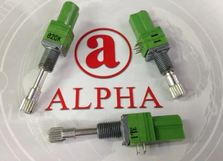 2 шт./лот прецизионный потенциометр Taiwan ALPHA Alfa RD902PF-20B6 двойная ручка B20K длинная 20 мм