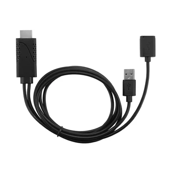 

USB Female to HDMI Male HDTV Adapter Cable for iPhone 11 8 7 7Plus 6S 6Plus
