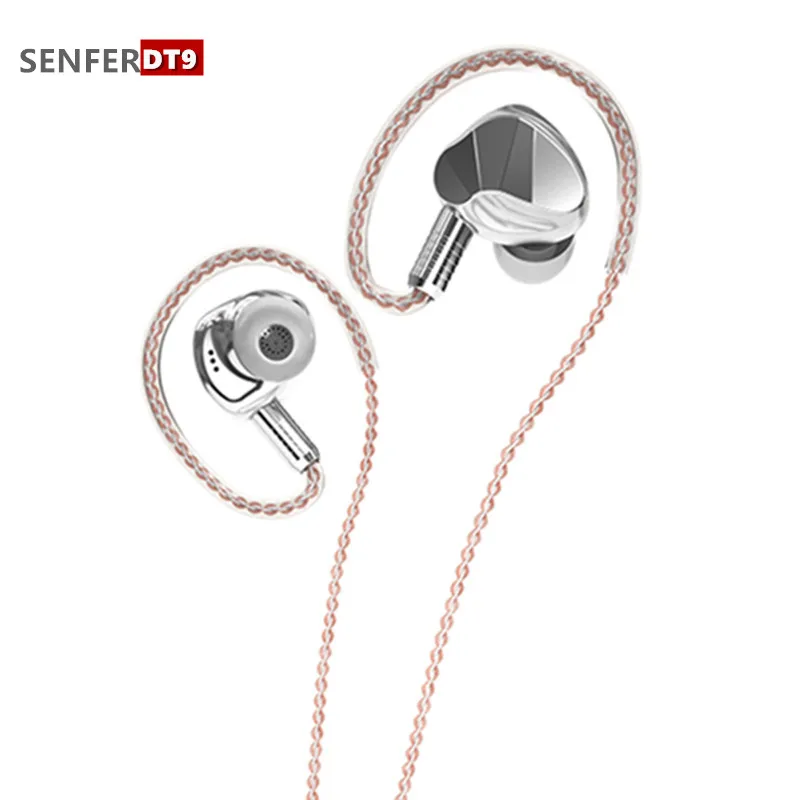 SENFER DT9 Наушники-вкладыши Knowles 1BA + 1DD гибридные металлические Hi-Fi наушники-вкладыши