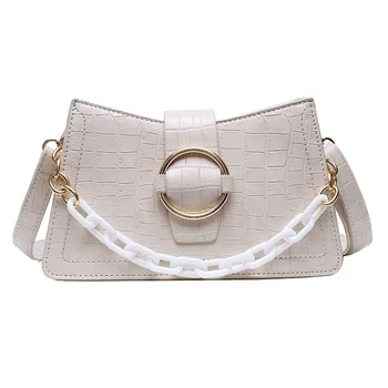 

Stone Pattern PU Leather Shoulder Crossbody Bags for Women New Fashion Chain Female Messenger Bag Ladies' Handbags and Purses