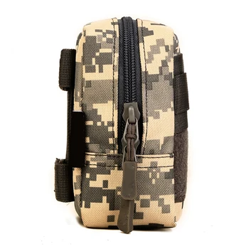 

Wear Resistant Unisex Tactical Waist Bag Zipper Closure Rectangle Phone Pouch Outdoor Waterproof Hunting Large Capacity Camping