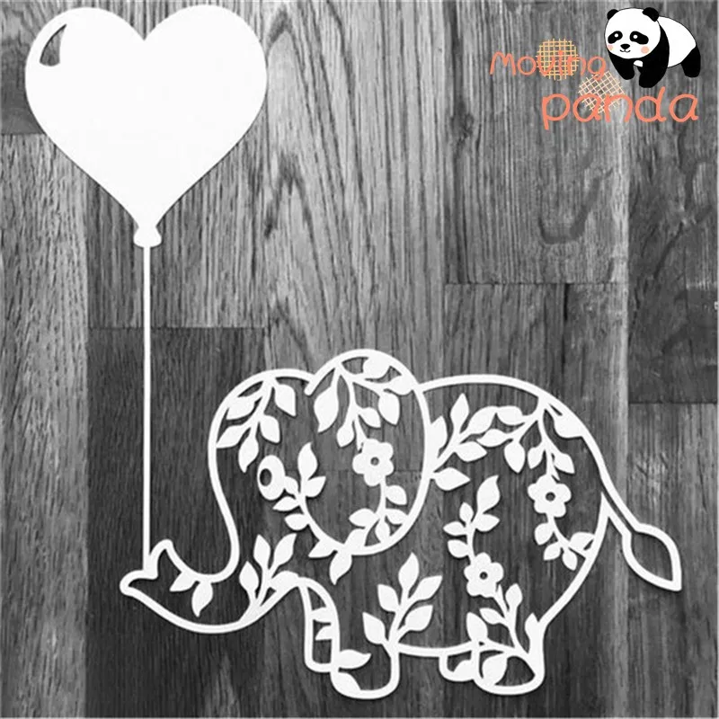 Hollow elephant Metal Cutting Dies Stencils Die Cut for DIY Scrapbooking Album Paper Card Embossing | Дом и сад