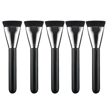 

5Pcs Color Women Professional Cosmetic Flat Contour Brush Face Blend Makeup Brush