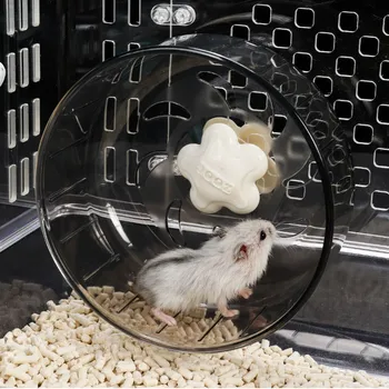 

Plastic Hamster Wheel Toys Sports Jogging Wheel Small Pet Squirrel Chinchillas Little Mouse Non-slip Silent Running Exercise Toy