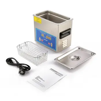 

Commercial 3 Liters HEATED ULTRASONIC CLEANER with Digital Timer Jewelry Watch Glasses Cleaner Large Capacity Cleaner Solution