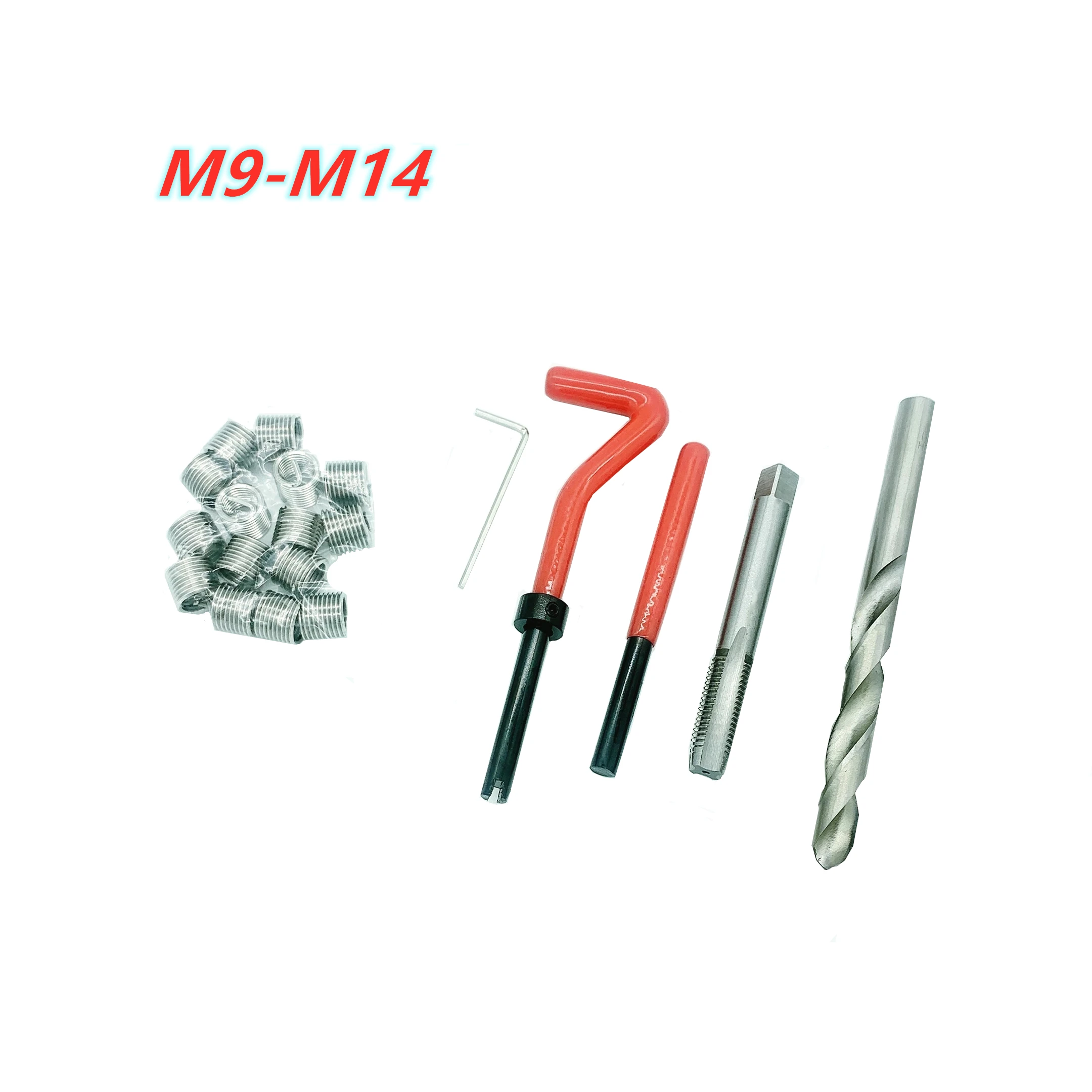 M9 M10 M11 M12 M14 Car Pro Coil Drill Tool Metric Thread Repair Insert Kit For Helicoil Car