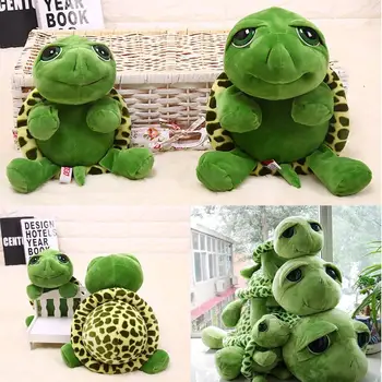 

Super Green Big Eyes Stuffed Tortoise Animal Plush Toy Casual Gift