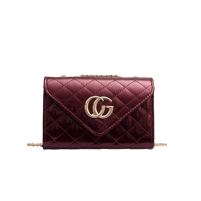 

2019 new fashion Lingge chain shoulder shoulder bag small square bag large capacity mobile phone bag for women