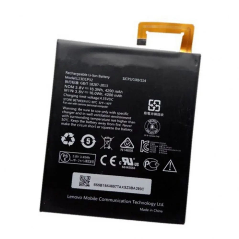 L13d1p32 Battery 4290mah For Lenovo Lepad A850 A5500 Tab S850 Tablet