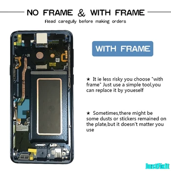 

For Samsung Galaxy S9/5.8" G960F S9 Plus 6.2" G965F LCD Display Touch Screen Digitizer Assembly ORIGINAL burn-in shadow