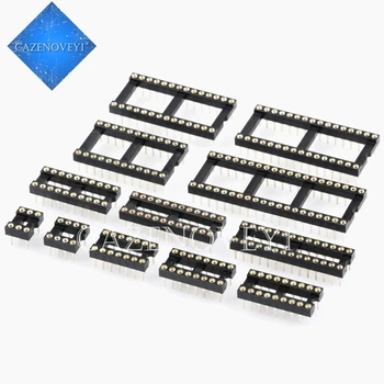 

10PCS Round Hole IC socket Connector DIP 6 8 14 16 18 20 24 28 32 40 pin Sockets DIP6 DIP8 DIP14 DIP16 DIP18 DIP20 DIP28 DIP40