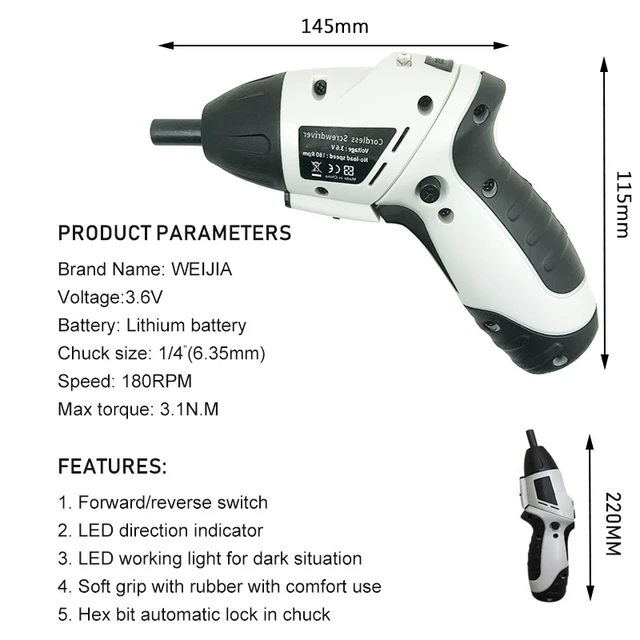 Mini Electric Power Screwdriver  Cordless Electric Screw Driver - 3.6v Mini  Electric - Aliexpress