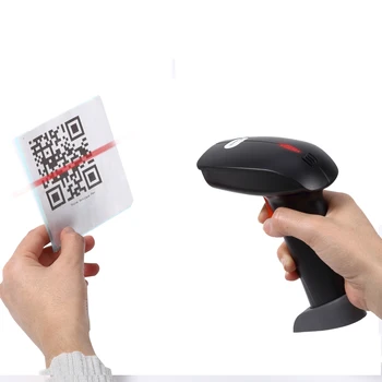 

NEW Handheld Wirelress Barcode Scanner 2.4GHz 200meter 1D 2D Bar Code reader QR code scanner PTH2