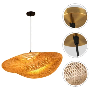 

1PC Bamboo Weaving Droplight Hotel Droplight for Hotel Room Store Cafe