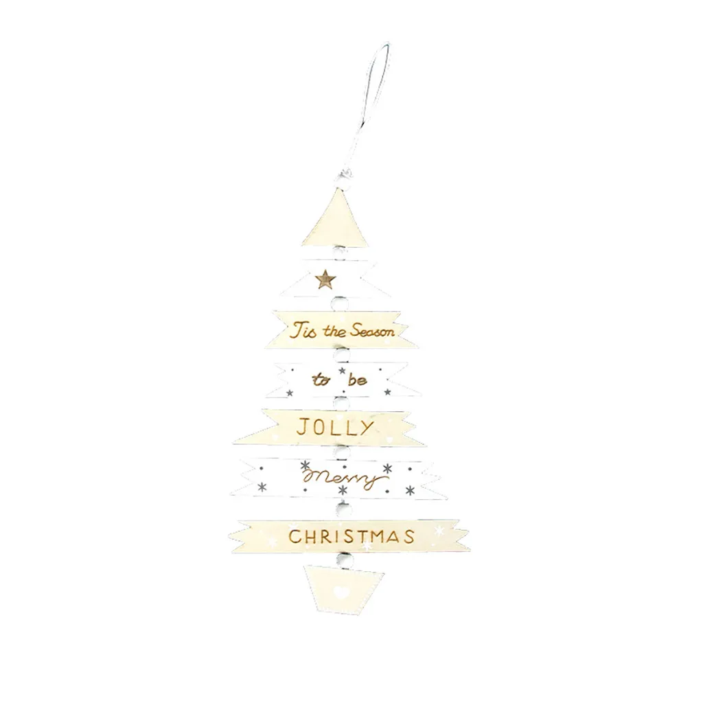 Рождественский Изысканный Премиум деревянный кулон подвесное украшение Рождественская елка украшения Рождественские украшения для дома - Цвет: Multicolor