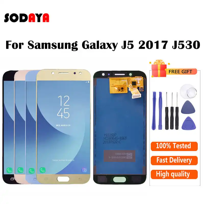 Adjustable Brightness For Samsung Galaxy J5 17 J530 J530f Sm J530f Lcd Display Touch Screen Digitizer Assembly Mobile Phone Lcd Screens Aliexpress