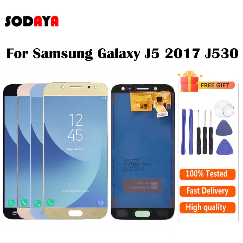 Дисплей J5 Pro для Samsung Galaxy 2017 дисплей J530 J530F SM ЖК + сенсорный экран дигитайзер в