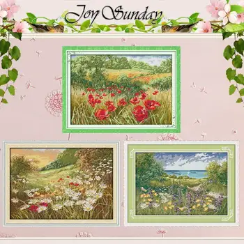 

Cliffside Path Patterns Counted Cross Stitch 11 14CT Cross Stitch Sets Wholesale Chinese Cross-stitch Kits Embroidery Needlework