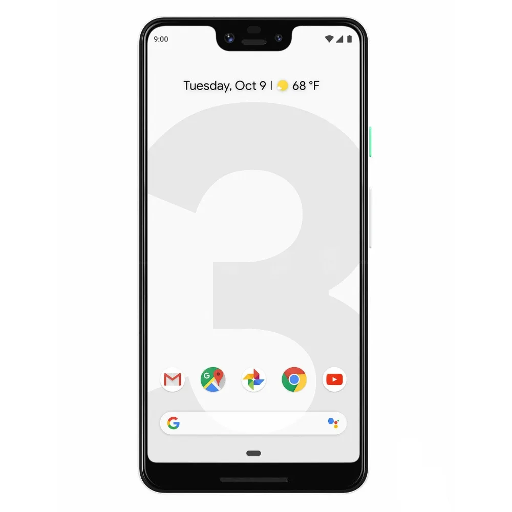 Google Pixel 3 XL, 6,3 дюймов, четыре ядра, 4 Гб ОЗУ, 64 Гб ПЗУ, Android 9,0, NFC, отпечаток пальца, мобильный телефон, оригинальное быстрое зарядное устройство