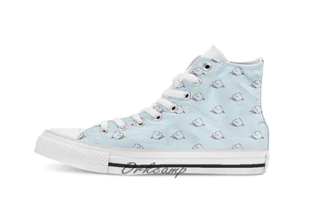 

Sad fat unicorn Custom Casual High Top lace-up Canvas shoes sneakers Drop shipping