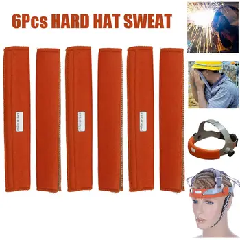 

6Pcs/set 8.6x3 Cotton Head Hat Sweat B and Replacment Welding Helmet Sweatb ands Workplace Safety