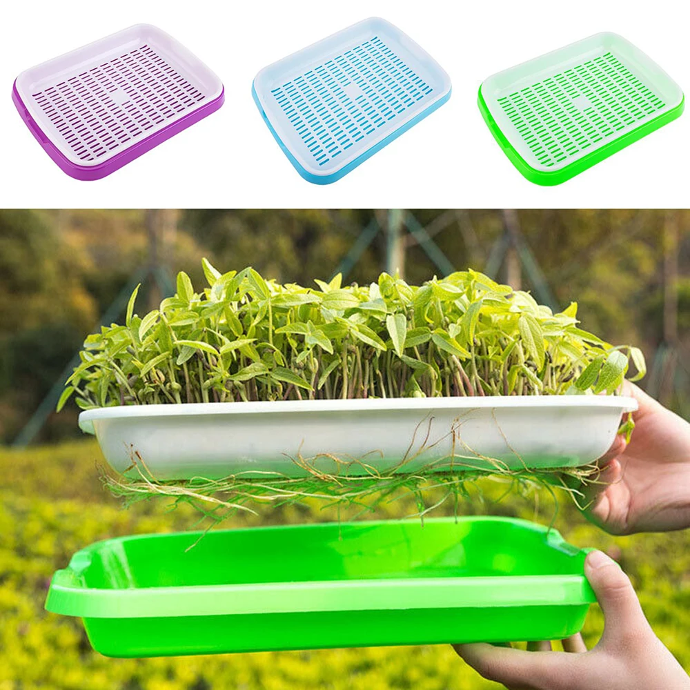Plactic поднос для посадки питомник дышащий водосберегающий PP семян Sprouter|Детские