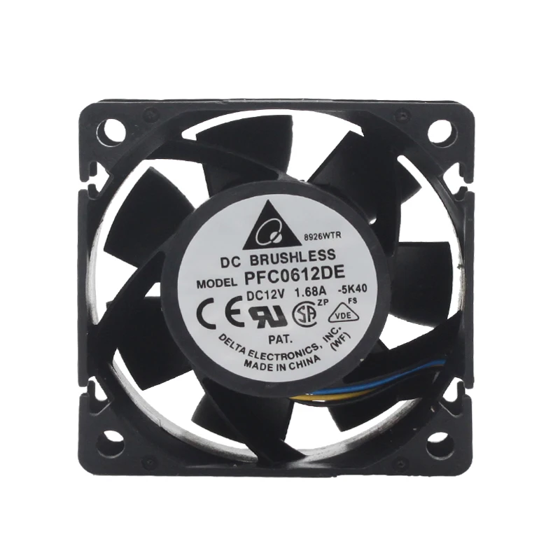 

pfc0612de 60X60X38 mm cooling fan 60mm pwm cooler 6cm 13500RPM For Delta 6038 12V server chassis fan