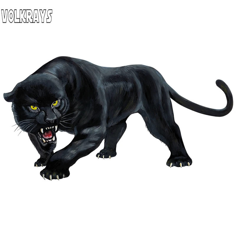 Volkrays Stiker Hewan Black Panther Menderu Warna Warni Stiker Mobil Lucu Tahan Air Tabir Surya Decal Gaya Otomatis Pvc 15cm 8cm Mobil Stiker Aliexpress