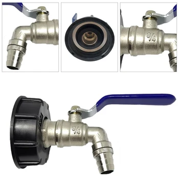 

3/4\" Thread IBC Tank Adapter Tap Water Connector Replacement Valve Cap Brass Bib Household Garden accessories