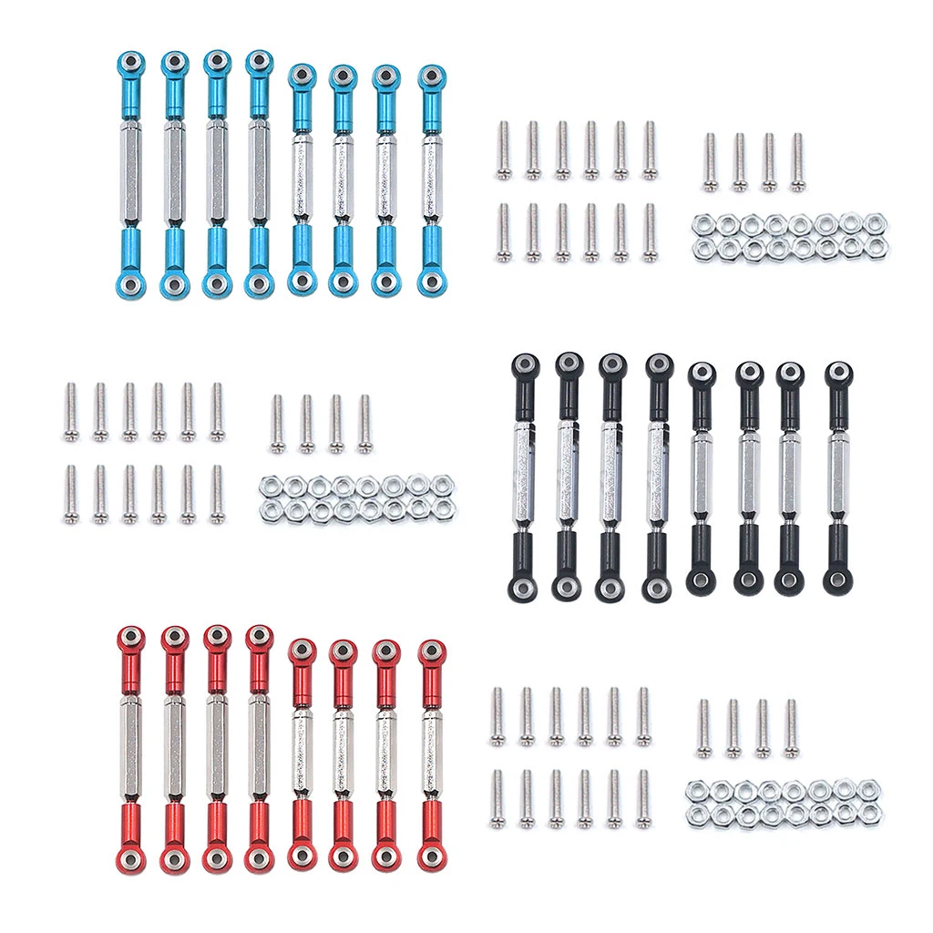 Good Quality New 8pcs Metal 1 16 Tie Rod for WPL Henglong Military Truck Crawler Update 1 Good Quality New 8pcs Metal 1 16 Tie Rod for WPL Henglong Military Truck Crawler Update 5