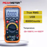 Цифровой мультиметр PEAKMETER PM8236 с автоматическим выключением с тестом температуры и регистратором данных - изображение