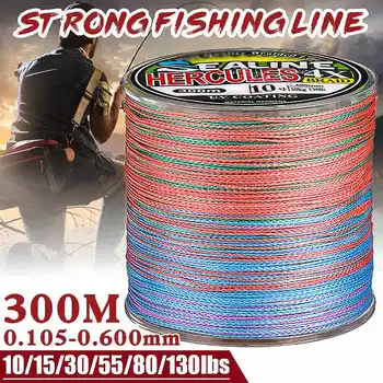 

300m 0.4/0.8/2.5/4.5/7/10 100% PE Multifilament 4 Strands Braid Line Ocean Fishing Super Strong Carp Braided Fishing Line