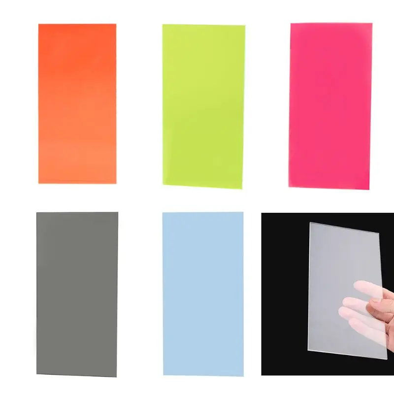 

10×20cm Plexiglass Board Colored Acrylic Sheet DIY Toy Accessories Model Making L4MF
