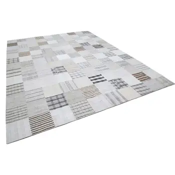 

302x400 Cm White Handmade Rugs Patchwork Rug-10x13 Ft