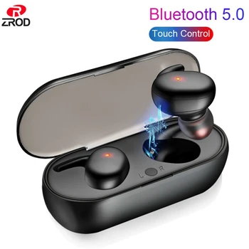 

Bluetooth 5.0 Earphones TWS Wireless Headphones Touch Control Sports Earphone Mini Earbuds Headset with Mic Charging Case