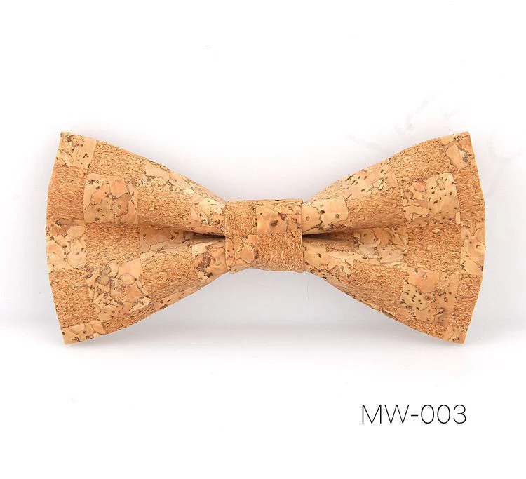 Регулируемая Пробка деревянный галстук-бабочка для мужчин деревянный галстук-бабочка галстук мужской ручной работы твердый галстук-бабочка для мужчин аксессуары для свадебной вечеринки галстук - Цвет: MW-003
