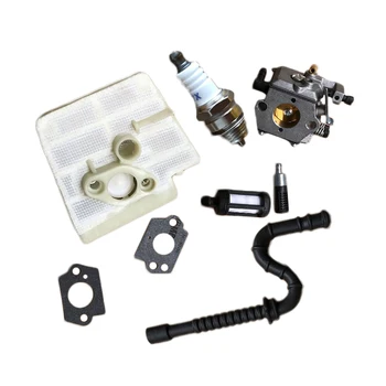 

Carburetor Air Filter Fuel Pipe Gaskets Kit For Stihl 024026 MS240 MS260 Spark Plug Carburetor Ture Up Kit